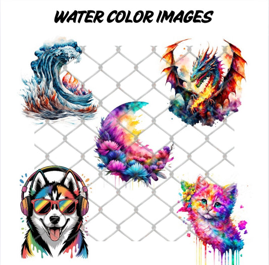 Water Color T-Shirt Sublimation Transfers