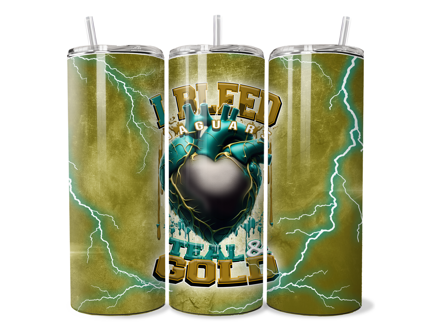 I BLEED FOOTBALL SUBLIMATION TUMBLER WRAPS  for 20oz Tumblers