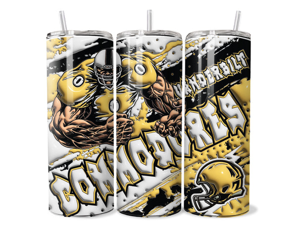 COLLEGE FOOTBALL SUBLIMATION TUMBLER WRAPS  for 20oz Tumblers