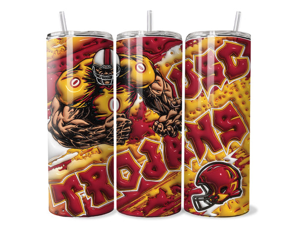 COLLEGE FOOTBALL SUBLIMATION TUMBLER WRAPS  for 20oz Tumblers
