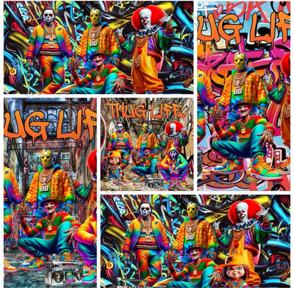 $2 Tuesday ONLY - 20oz Thug Life Halloween Sublimation Tumbler Wraps