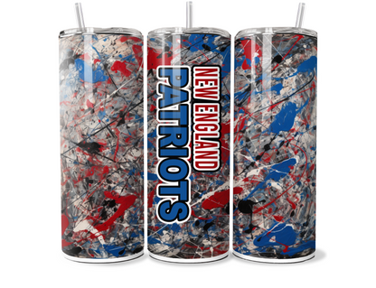 SPLATTAFLAGE FOOTBALL SUBLIMATION TUMBLER WRAPS For 20oz Tumblers