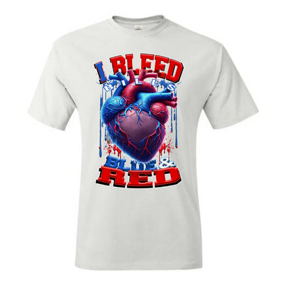 I Bleed PRO FOOTBALL T-SHIRT TRANSFERS (DTF or SUBLIMATION)