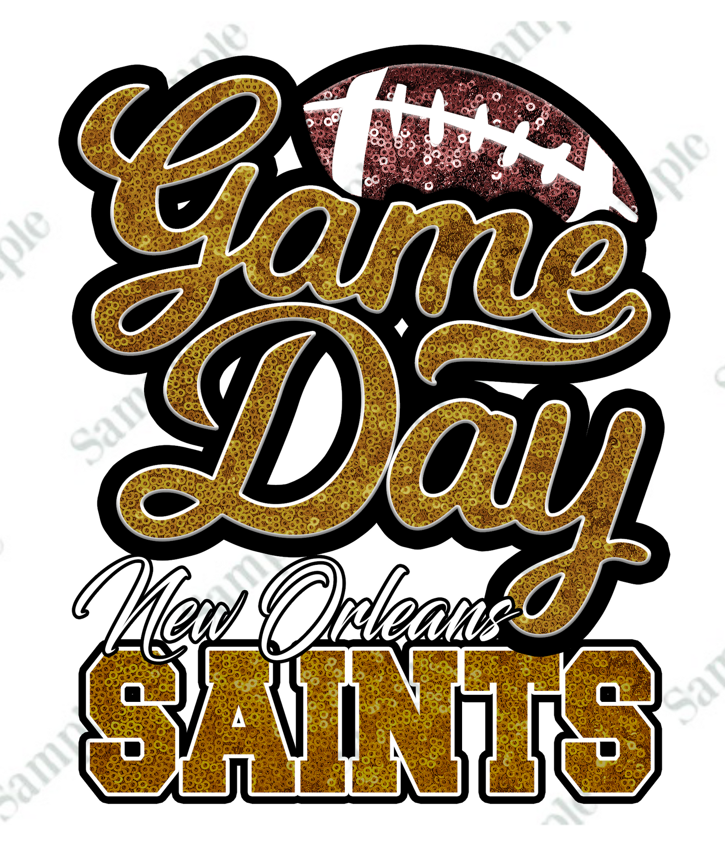 Game Day FOOTBALL T-SHIRT TRANSFERS (DTF or SUBLIMATION)