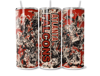 SPLATTAFLAGE FOOTBALL SUBLIMATION TUMBLER WRAPS For 20oz Tumblers