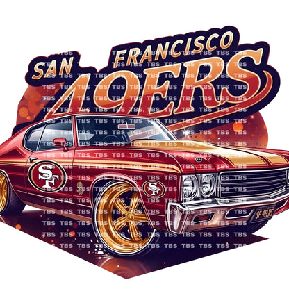 FOOTBALL & CARS DIE-CUT ADHESIVE VINYL DECAL