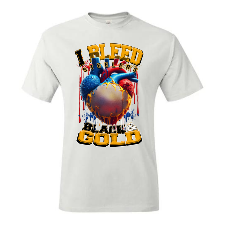 I Bleed PRO FOOTBALL T-SHIRT TRANSFERS (DTF or SUBLIMATION)