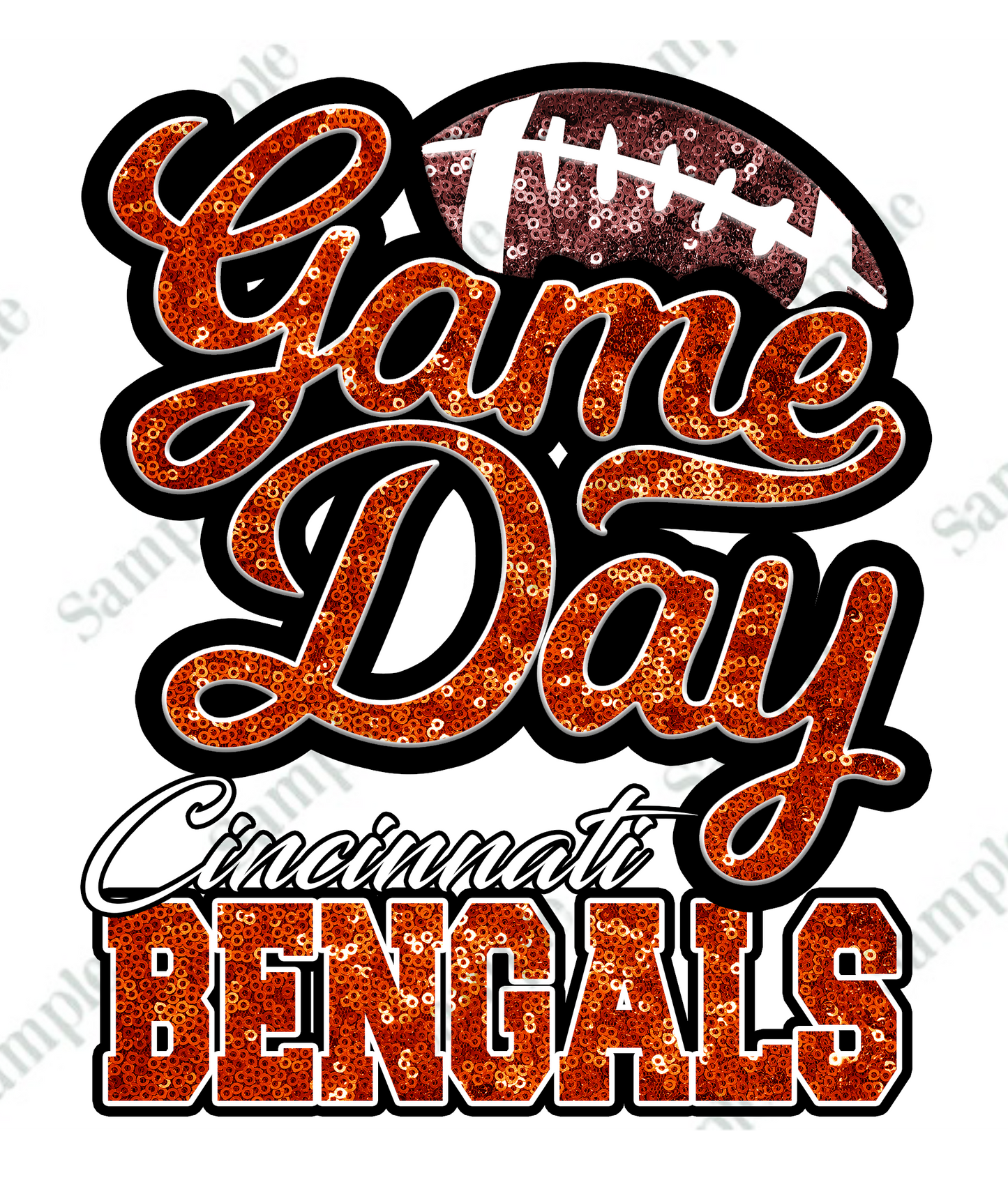 Game Day FOOTBALL T-SHIRT TRANSFERS (DTF or SUBLIMATION)