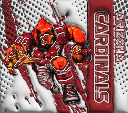 PRE-MADE ADHESIVE TRAY TABLE PRINTS (20" X 15.25") - FOOTBALL (3D MASCOT)