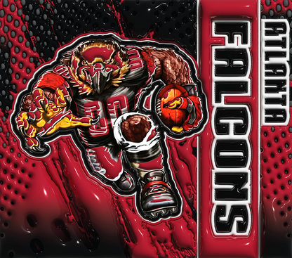 PRE-MADE ADHESIVE TRAY TABLE PRINTS (20" X 15.25") - FOOTBALL (3D MASCOT)