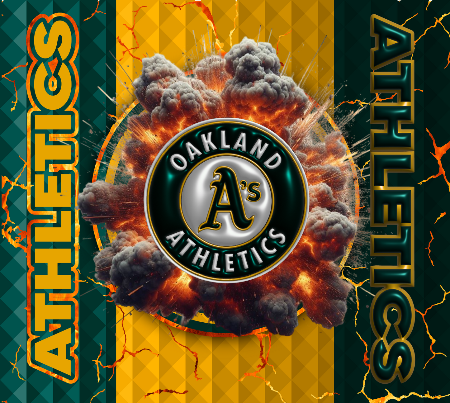 PRE-MADE ADHESIVE TRAY TABLE PRINTS (20" X 16") - BASEBALL