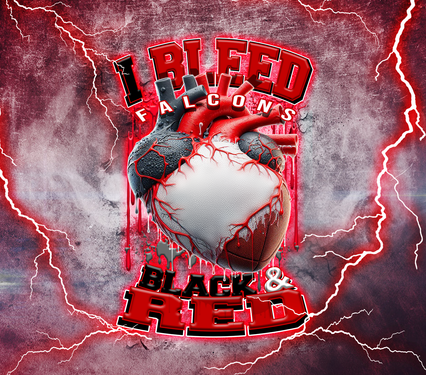 PRE-MADE ADHESIVE TRAY TABLE PRINTS (20" X 15.25") - FOOTBALL (I Bleed)