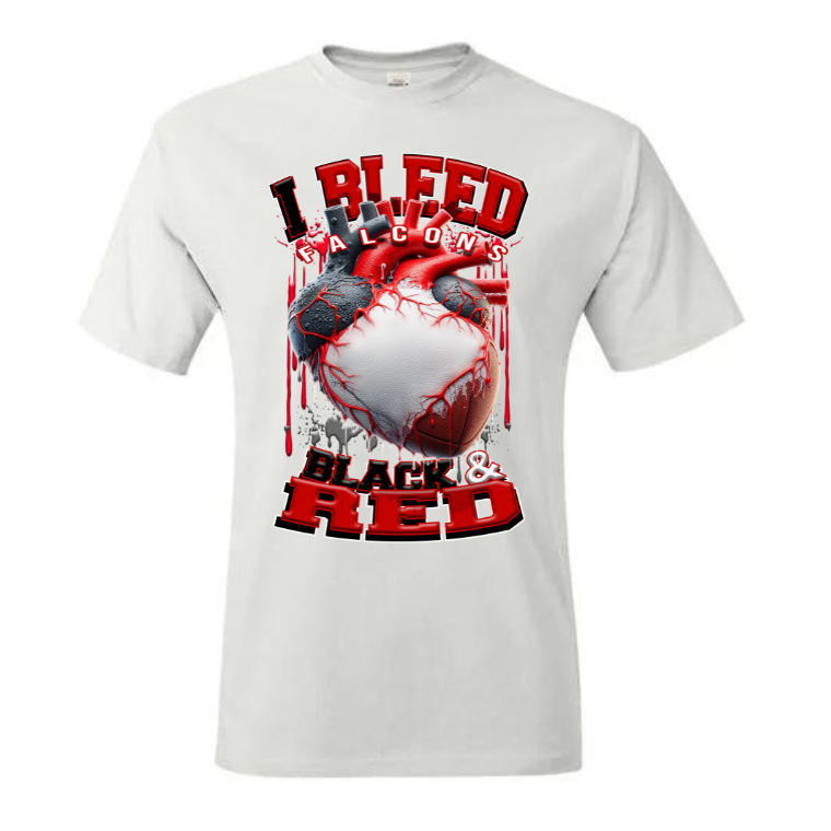 I Bleed PRO FOOTBALL T-SHIRT TRANSFERS (DTF or SUBLIMATION)