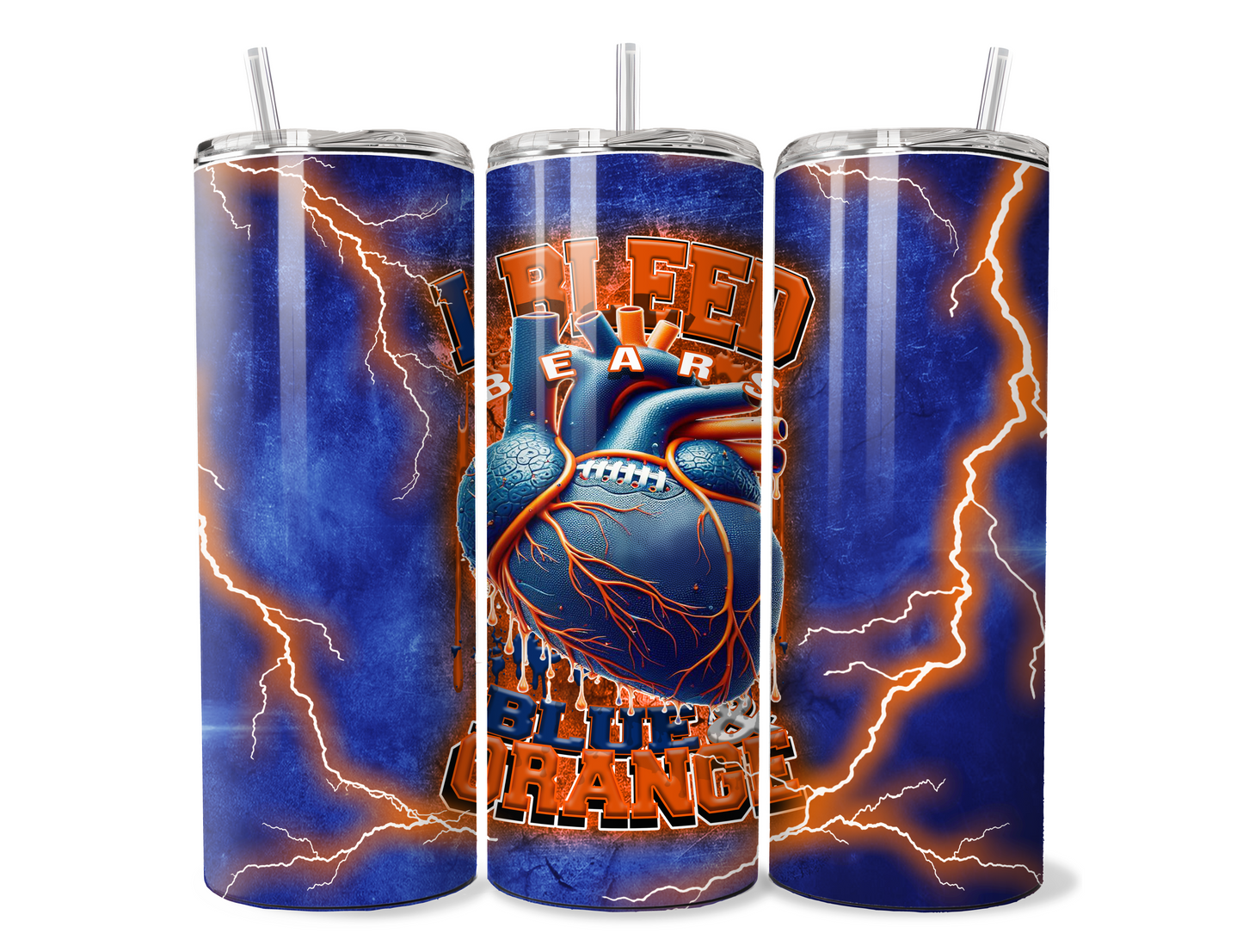 I BLEED FOOTBALL SUBLIMATION TUMBLER WRAPS  for 20oz Tumblers