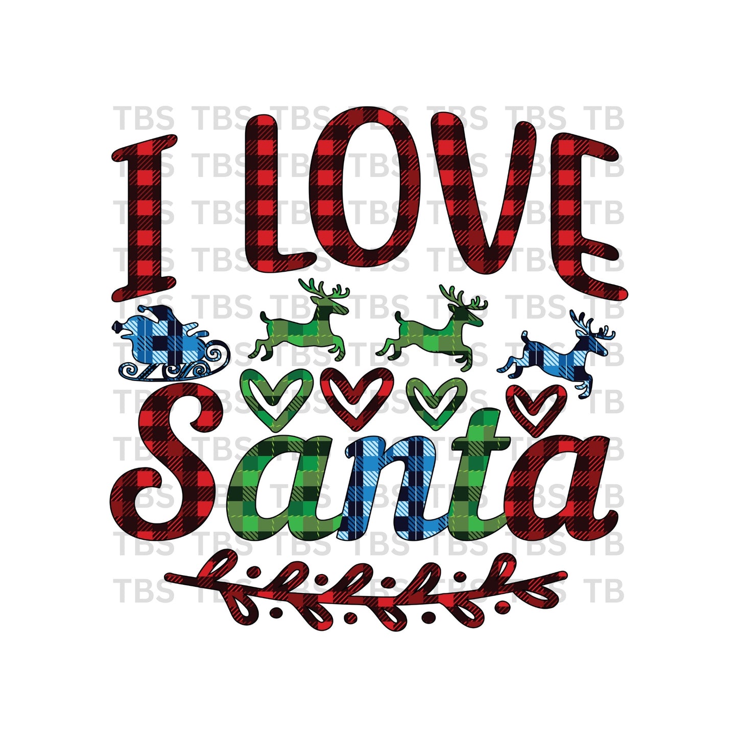 Christmas Sublimation 11" Transfers (2pk)