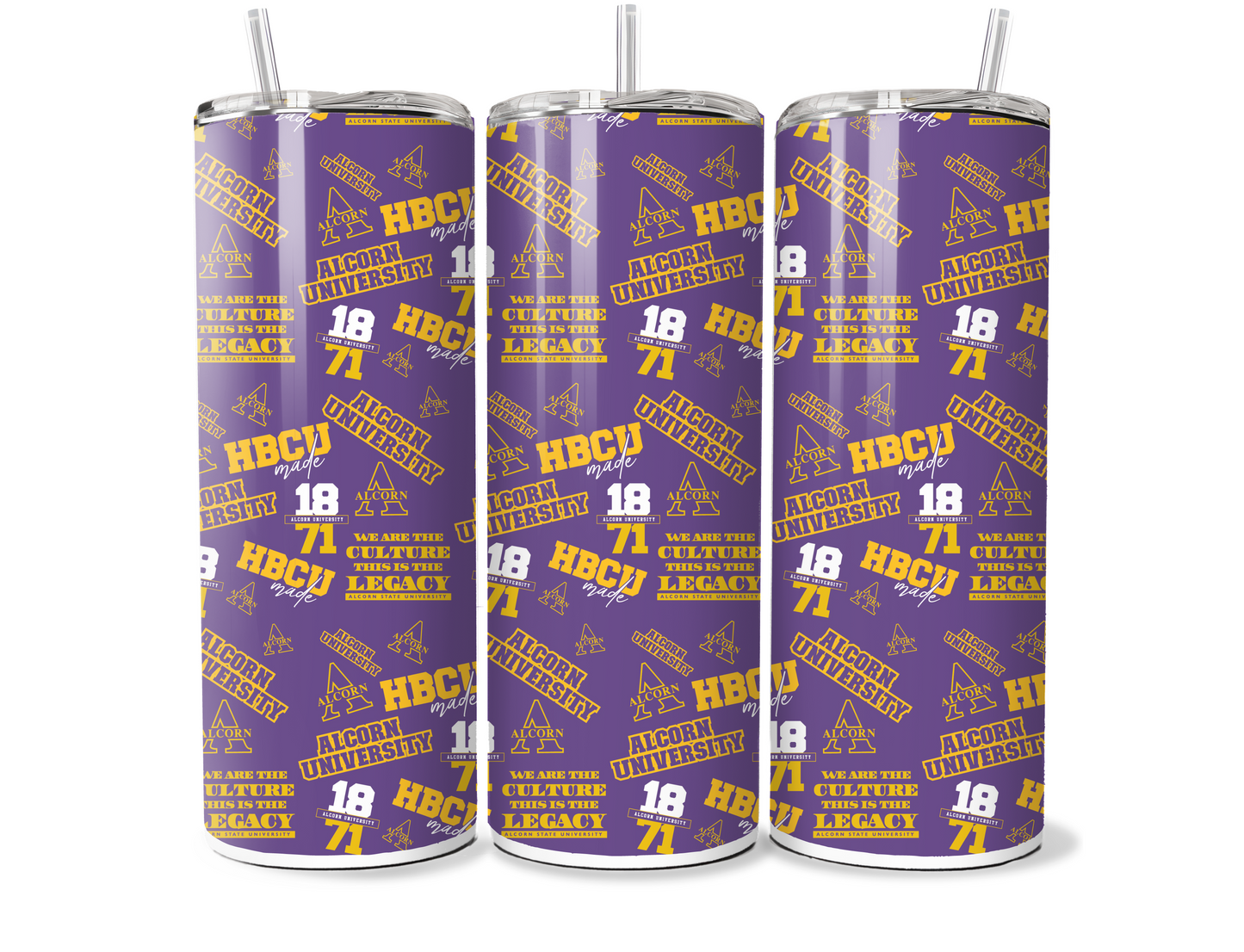 HBCU SUBLIMATION TUMBLER WRAPS  for 20oz Tumblers