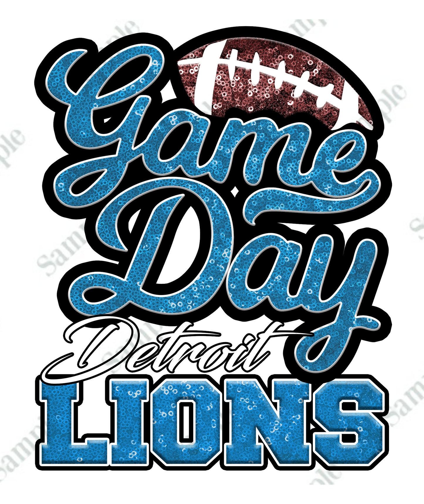 Game Day FOOTBALL T-SHIRT TRANSFERS (DTF or SUBLIMATION)