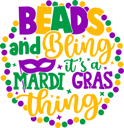 $2 Tuesday ONLY - Mardi Gras Sublimation Transfers