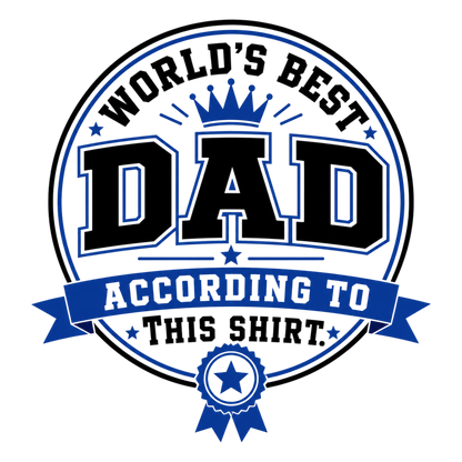 SARCASTIC DAD T-Shirt Sublimation Transfers (Singles)