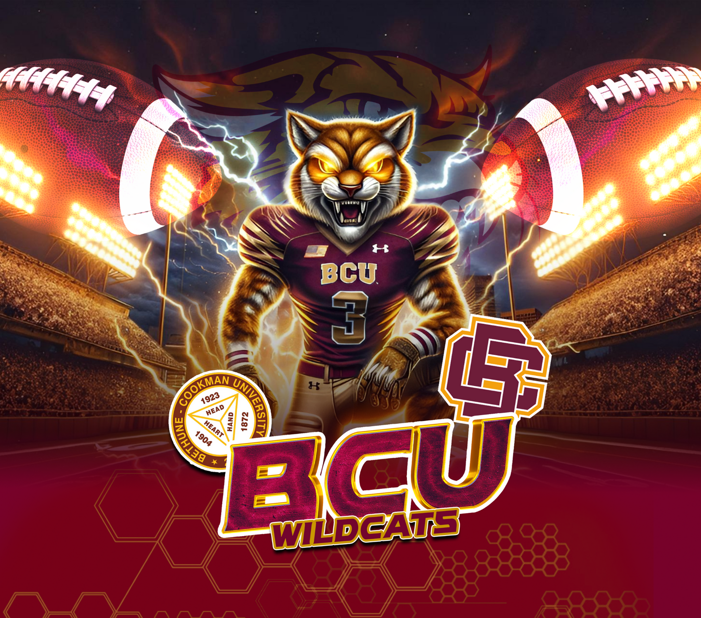 PRE-MADE ADHESIVE TRAY TABLE PRINTS (20" X 15") - HBCU (LIGHTNING)