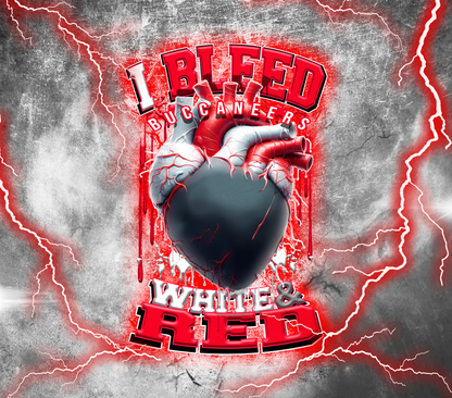PRE-MADE ADHESIVE TRAY TABLE PRINTS (20" X 15.25") - FOOTBALL (I Bleed)