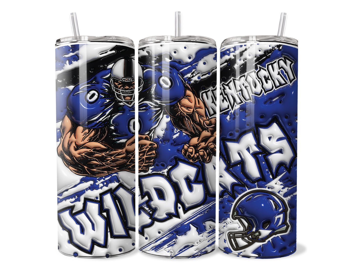 Kentucky Football 30 oz. RTIC Tumbler in Blue by Deluge Concepts