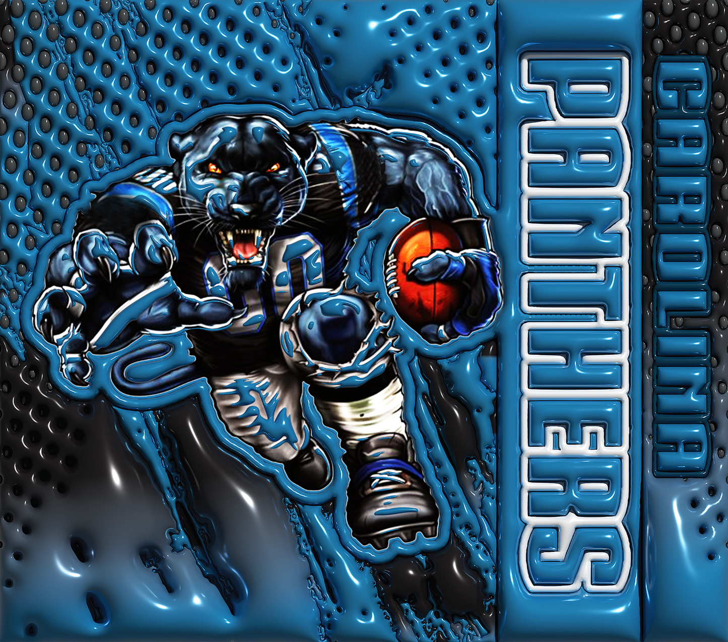 PRE-MADE ADHESIVE TRAY TABLE PRINTS (20" X 15.25") - FOOTBALL (3D MASCOT)
