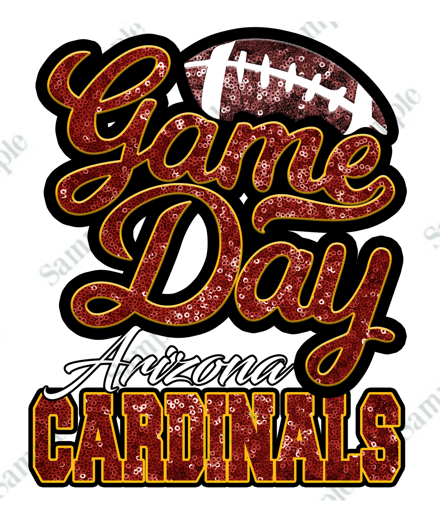 Game Day FOOTBALL T-SHIRT TRANSFERS (DTF or SUBLIMATION)