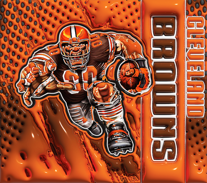 PRE-MADE ADHESIVE TRAY TABLE PRINTS (20" X 15.25") - FOOTBALL (3D MASCOT)