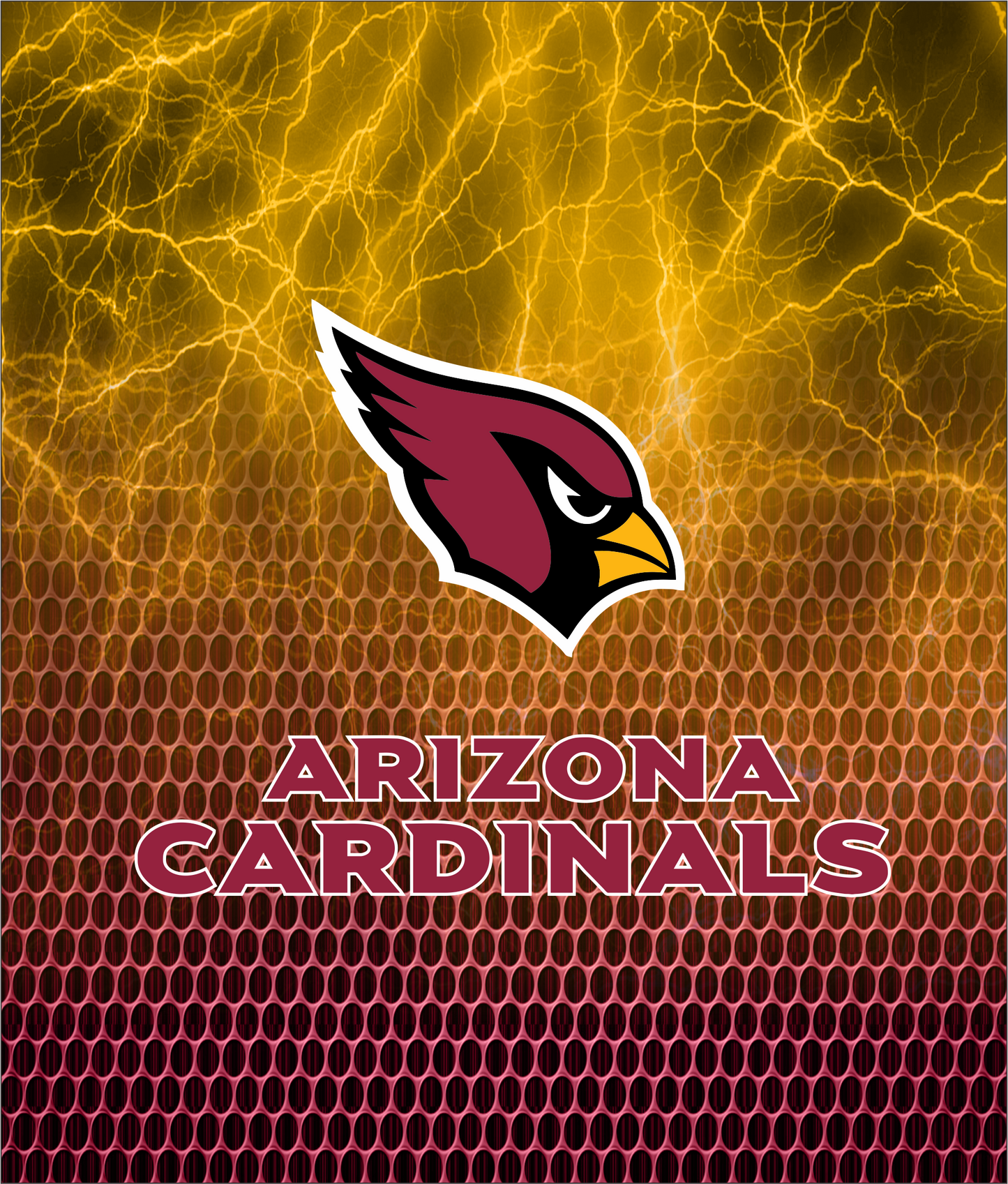 PRE-MADE ADHESIVE TRAY TABLE PRINTS (20" X 15.25") - FOOTBALL (LIGHTNING)