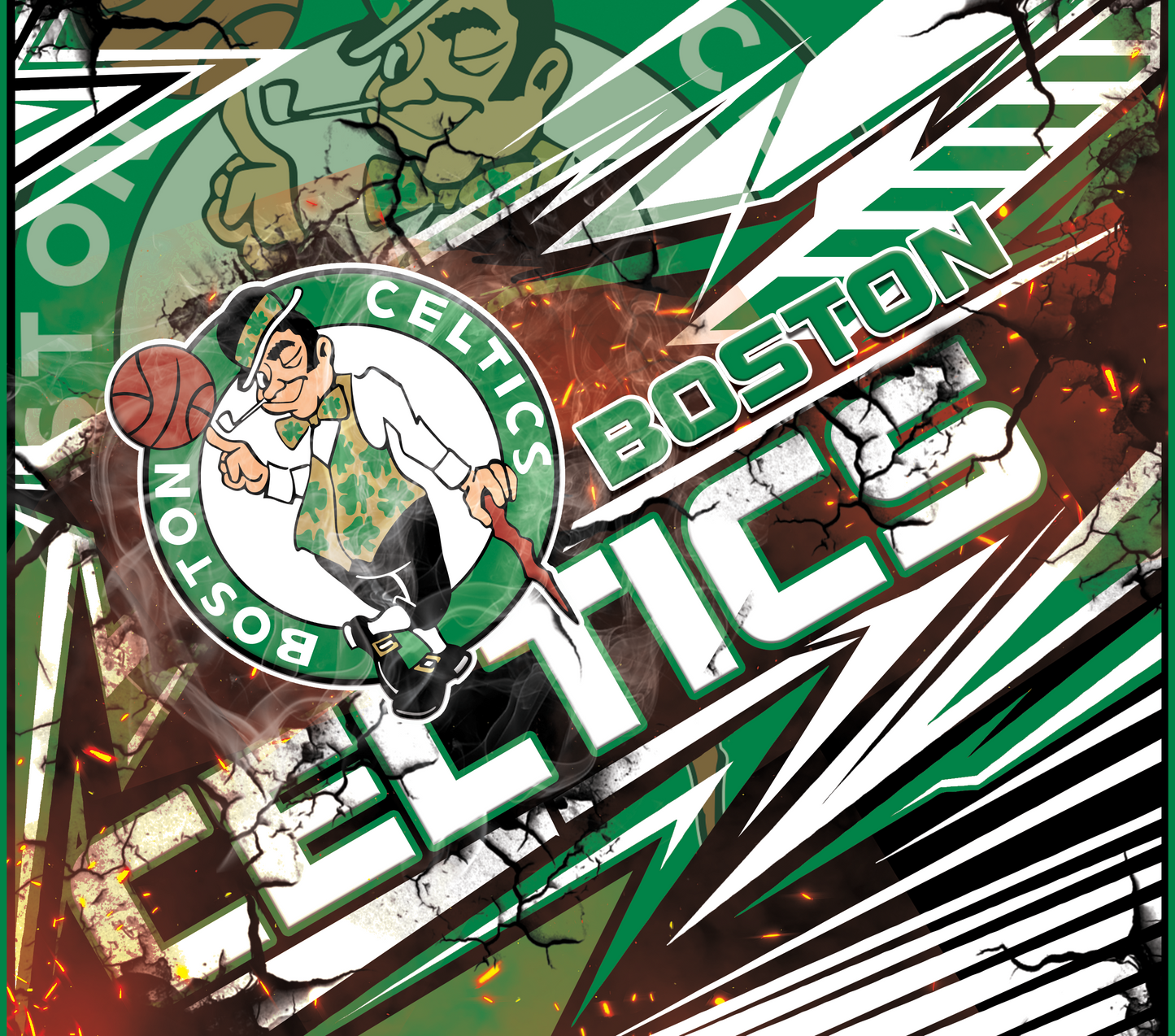 PRE-MADE ADHESIVE TRAY TABLE PRINTS (20" X 16") - BASKETBALL #1