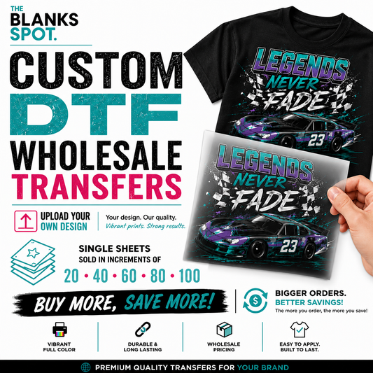 Custom DTF Wholesale Transfers - Your Design, Our Quality