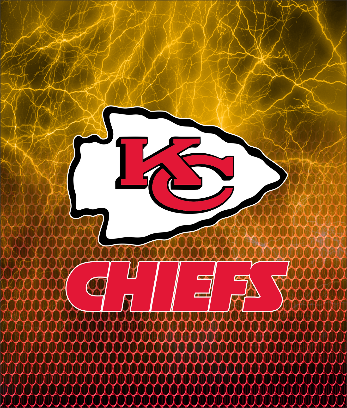PRE-MADE ADHESIVE TRAY TABLE PRINTS (20" X 15.25") - FOOTBALL (LIGHTNING)