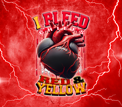 PRE-MADE ADHESIVE TRAY TABLE PRINTS (20" X 15.25") - FOOTBALL (I Bleed)