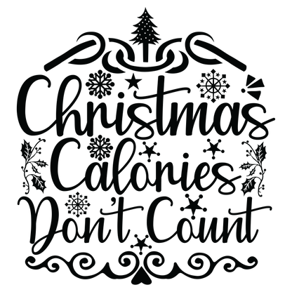 Christmas (Black) Sublimation 11" Transfers (2pk)