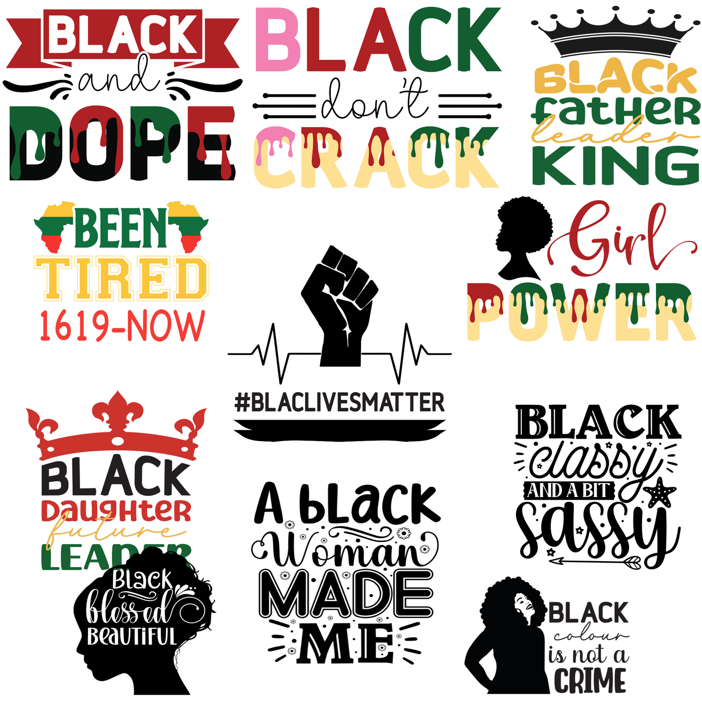 Black History_1 Sublimation Gang Sheet