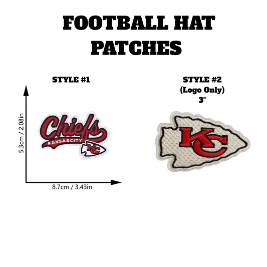 FOOTBALL HAT/MISC PATCHES (IRON or SEW ON)