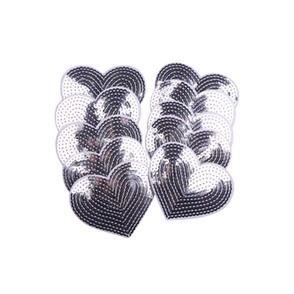 Hearts (Sequin)  Hat/Misc Patches
