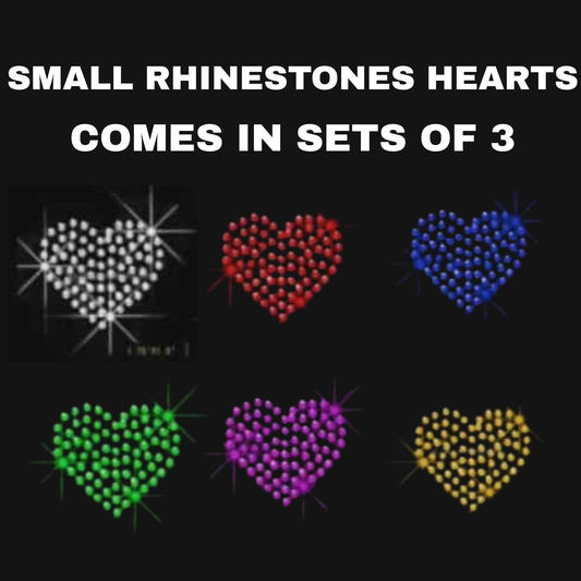 Hearts (SMALL) (Rhinestone Transfer)