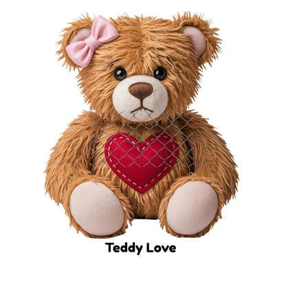 V-Day Faux Crochet/Yarn Sublimation Transfers (Singles)