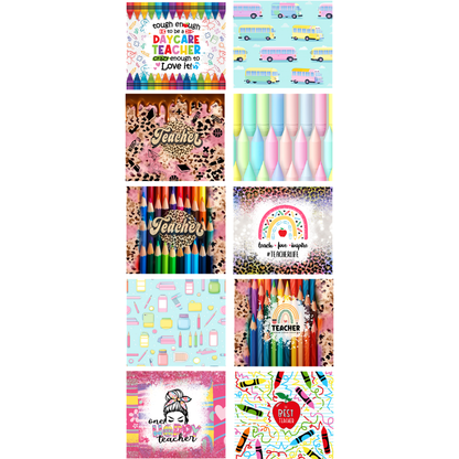 Teacher Sublimation (Tumbler Wrap Bundle)
