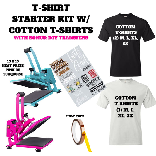 T-Shirt Starter Kit w/ COTTON T-SHIRTS