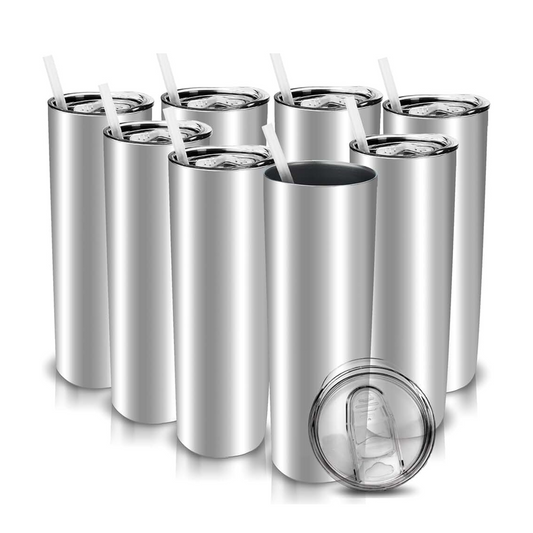 20oz Stainless Steel Sublimation Skinny Tumblers (Straight)