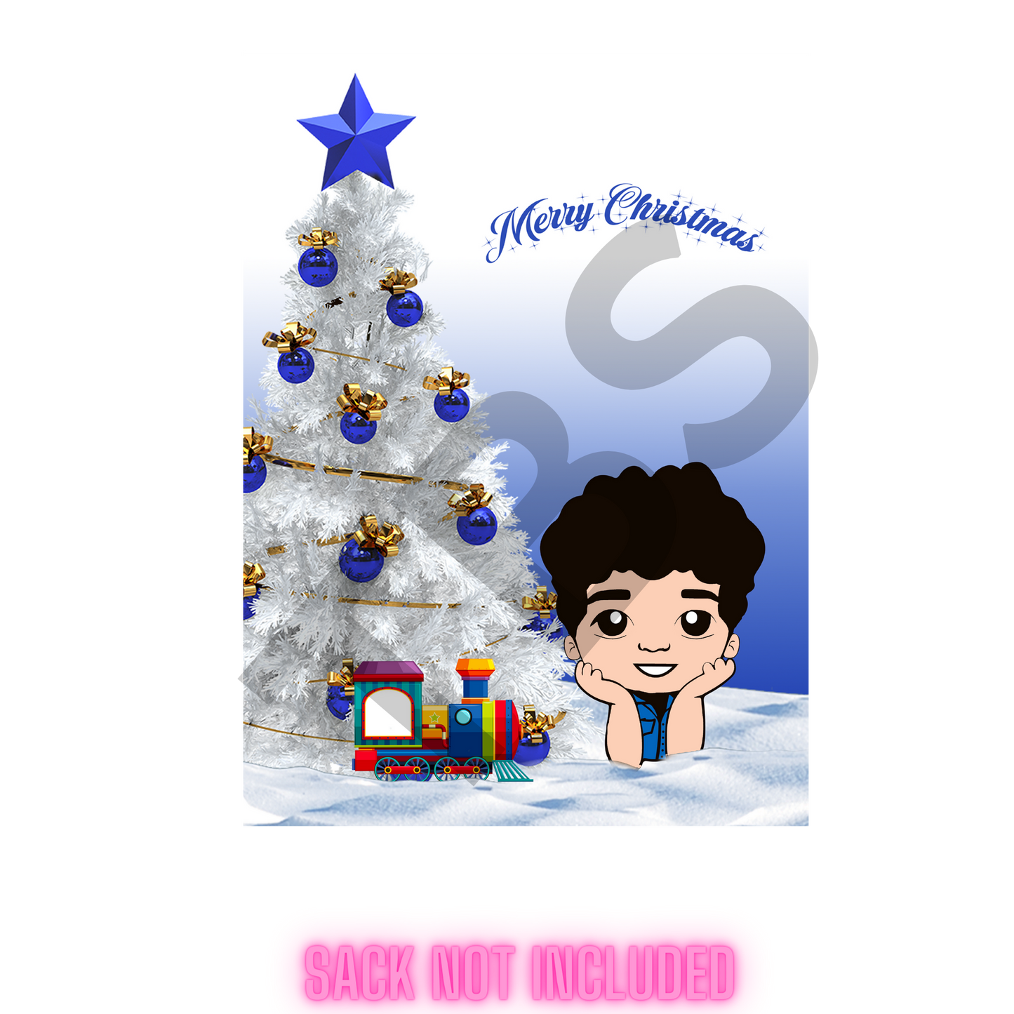 SANTA SACK SUBLIMATION TRANSFER (SACK NOT INCLUDED)