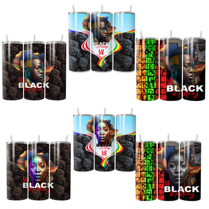 $2 Tuesday ONLY - Black History (Tumbler Wraps) (Sublimation)