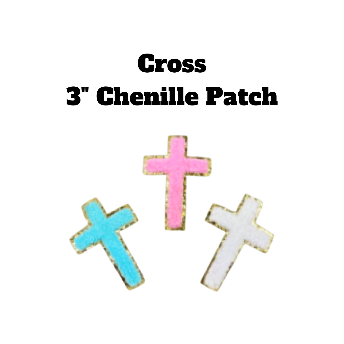 CROSS (Small) Chenille Patch (3")