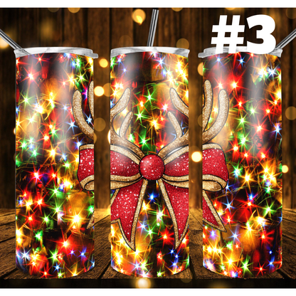 Christmas Lights TUMBLER WRAPS (2pks)