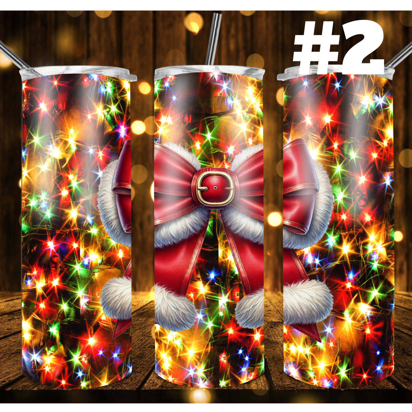 Christmas Lights TUMBLER WRAPS (2pks)