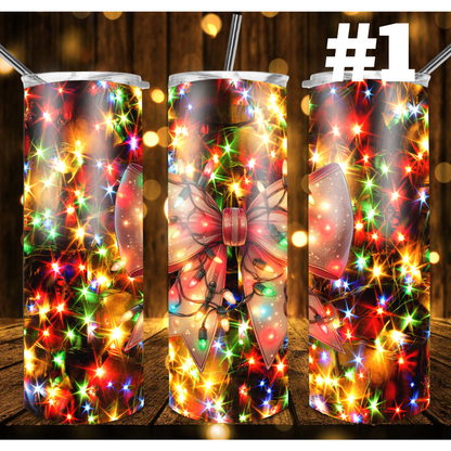 Christmas Lights TUMBLER WRAPS (2pks)