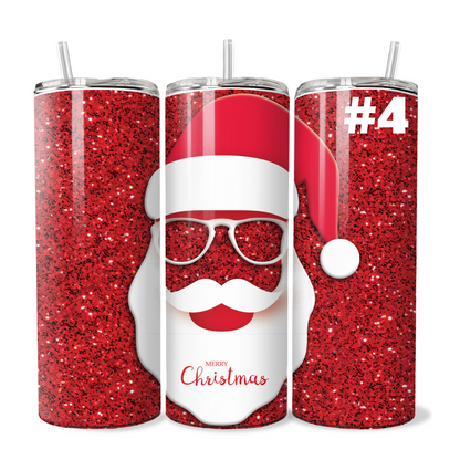 Retro Santa TUMBLER WRAPS (2pks)